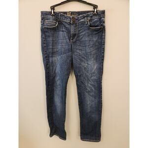 Kut From The Kloth Katy Jeans Womens 10 Blue Boyfriend Whiskers